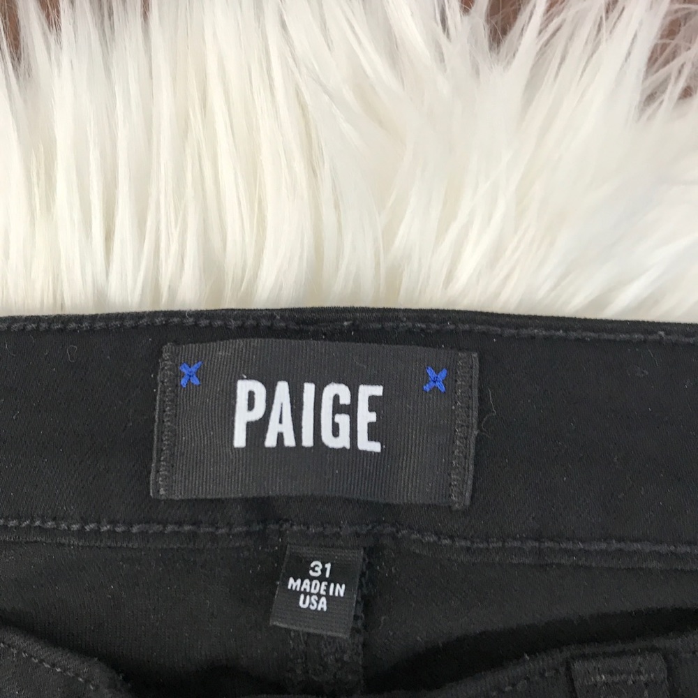 Paige Black Edgmont High Rise Skinny Jeans - Picture 3 of 4